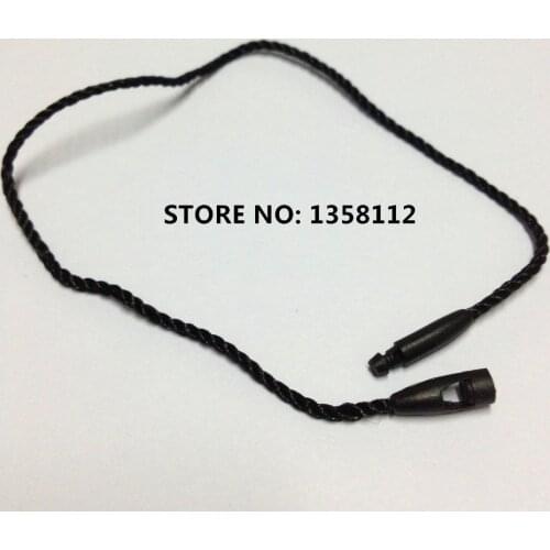 Quality hang tag string in apparel black strings hangtag cord for garment seal tag stringing rope price hangtag bullet head