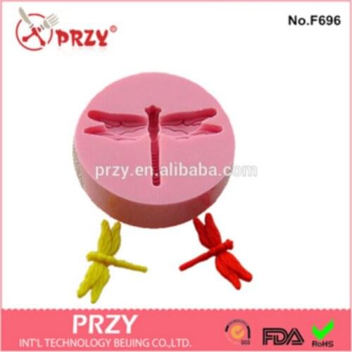 Tiny Molds Fondant Cake Decoration Mold Soap Mold 100% Food Grade Raw Material Jelly Mold Dragonfly Shaped Silicone Moulds PRZY