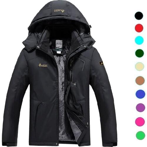 Ski Jacket Men Waterproof Fleece Snow Jacket Thermal Coat For Outdoor Mountain Skiing Snowboard Jacket Plus Size Snowboardcoat