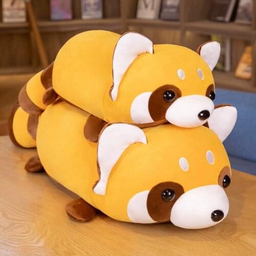 60cm/80cm Soft Down Cotton Raccoon Plush Toy Stuffed Animals Doll Pillow Home Decor Birthday Gift For Children Girls