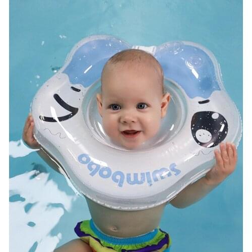 Inflatable circle Swimming Neck Ring infant Swimming accessories swim neck baby safety neck float circle bathing buoy