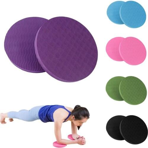 1 Pair Anti-slip Yoga Mat Cushion TPE Portable Round Knee Pad for Office Home Workout Exercise Fitness