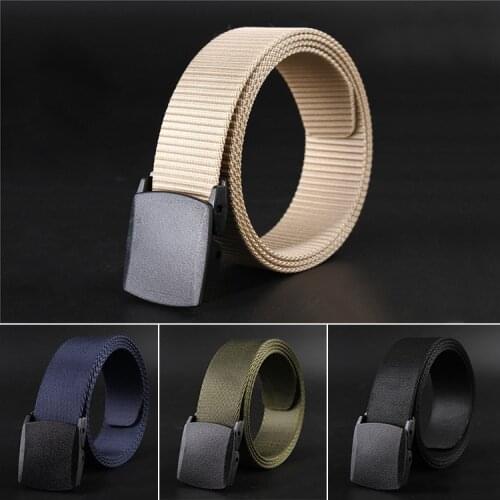Automatic Buckle Nylon Belt Male Army Tactical Belt Mens Military Waist Canvas Belts Cummerbunds High Quality Strap 2019NEW Belt