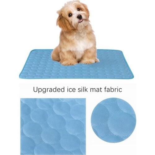 Dog Mat Cooling Summer Pad Mat Pet Dogs Cat Blanket Washable Breathable Pets Mattress Summer For Small Medium Large Dogs