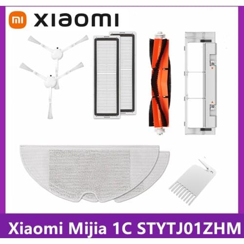 For Xiaomi MI Robot Vacuum-Mop Mijia 1C STYTJ01ZHM Roller Brush Hepa Dust box Filter Mop Accessories Robot Vacuum Cleaner Parts