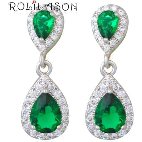 Женские серебрянные серьги ROLILASON China At AliExpress