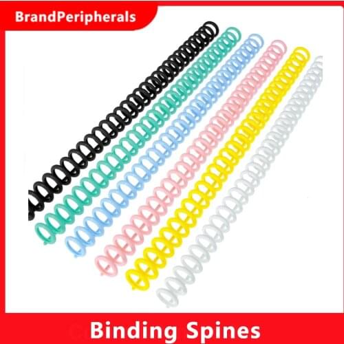 KW-trio 10pcs Plastic 30-Hole Loose Leaf Binders Ring Binding Spines Combs 85 Sheets Capacity for DIY Paper Notebook Album