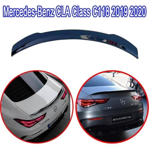 For Benz CLA Class C118 2019 2020 2021 ABS Spoiler CLA180 CLA200 CLA 220 CLA 250 Carbon Fiber Look Rear Spoiler Wing