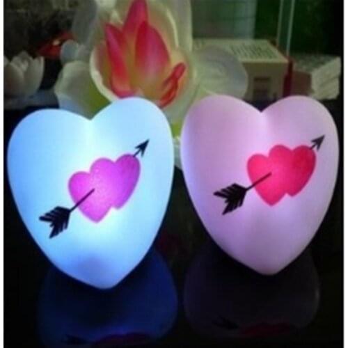 Led colorful arrow through heart design Silicone business ceremony birthday awards commemoration lighting