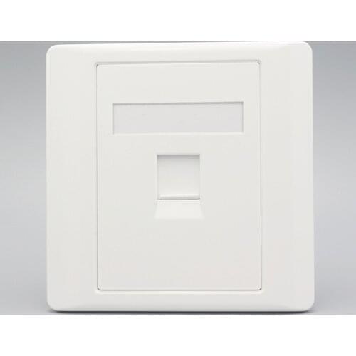 86 Type Network Ethernet LAN Gigabit RJ45 Cat6 Outlet Socket Keystone Faceplate