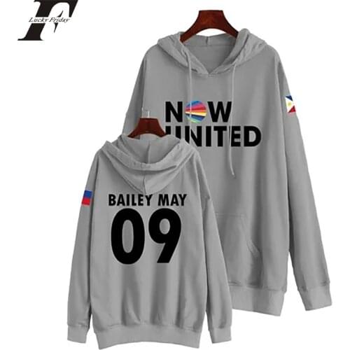 2020 Now United Hoodie Sweatshirts Men Women Bailey May 09 Bandeira Das Filipinas Pullover Unisex Clothes Casual Kpop Hooded