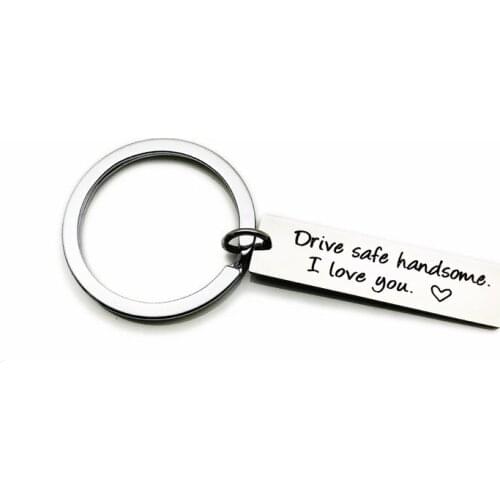 Oeinin Creative Keychain Man Drive Safe Handsome Key Chain Bag Letter Boy Letter Color Keyring Alloy Pendant Accessories Brelok