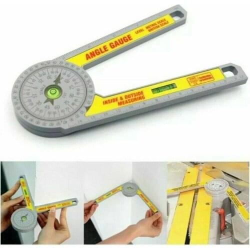 Angle Finder Miter Saw Protractor Measuring Ruler Tool Goniometer Pro Durable Accurate Measurement Multifunctional Outdoor Tools