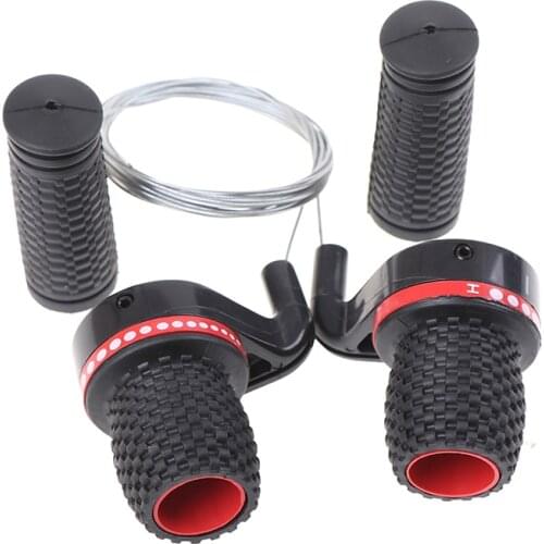 1 Pair Derailleur Grips Bicycle Lever Transmission Twist Grip Speed Change MTB Bike Compatible Cycling Gear Shifter Travel