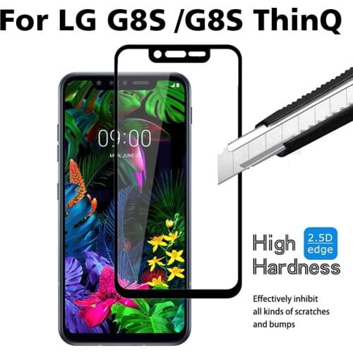 2PCS Full Cover Tempered Glass For LG G8S Screen Protector protective film For LG G8S ThinQ glass