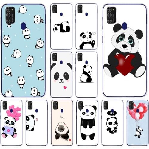 25AS Panda Cartoon Silicone case for Samsung Galaxy M11 M 11 M21 M 21 cover funda