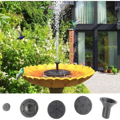 7V Mini Solar Powered Fountain kit Pool Pond Solar Panel Floating Water Pump Fountain Patio Garden Decoration Bird Bath Fountain