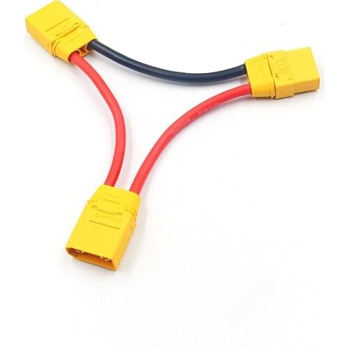 FATJAY Amass XT90 connector Battery Harness for 2 Packs in Series lead RC accessories cable adapter 2 male to 1 female