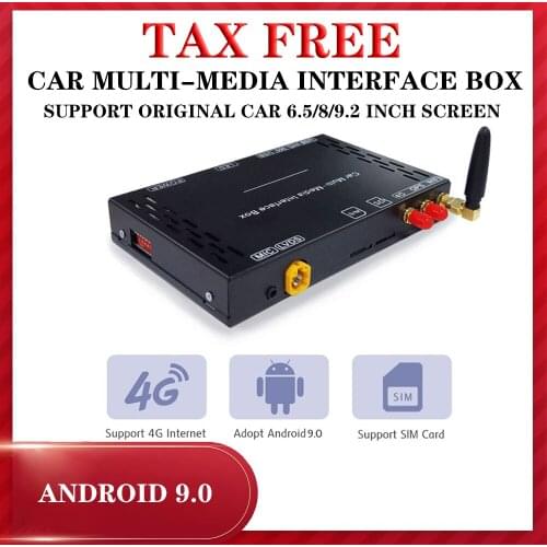 Wireless Carplay Android Auto Ai Box Car Multimedia Player Android 9.0 Mirror link for Universal Car built in decoding tv box