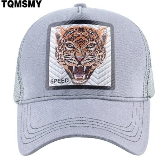 TQMSMY Men and Women Animal Leopard Baseball Caps Cartoon Trucker Hat Mens Caps Trucker Hat Mesh Snapback Hats TMDH104