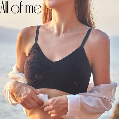 Women Crop Tops Seamless Bras Female Lingerie Tube Top Sexy Brassiere Tank Top for Female Underwear Intimate Hollow Out Bralette