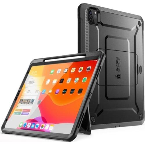 SUPCASE For iPad Pro 12.9 Case (2020) UB Pro Support Apple Pencil Charging with Built-in Screen Protector Full-Body Rugged Cover