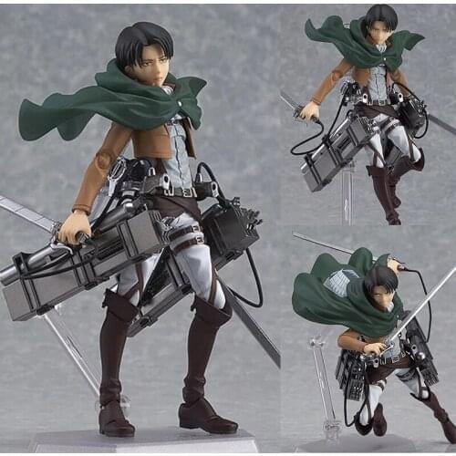 #213 Levi Ackerman Attack on Titan Anime Action Figure Heichov Model Movable Toys #207 Eren #203 Mikasa Collection Figurines Toy