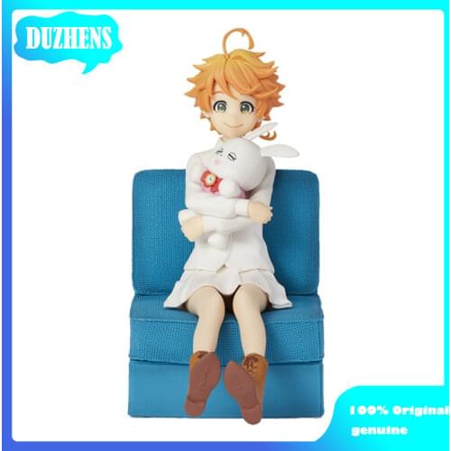 100% Original genuine The Promised Neverland Emma PVC Action Figure Anime Figure Model Toys Figure Collection Doll Gift
