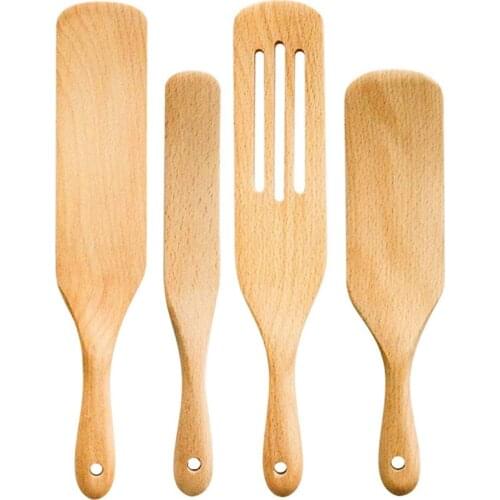 FQYL Spurtles Kitchen Tools,Cooking Utensils,Moliy Wooden Spoons for Cooking,Spatula Kitchen Utensils Set