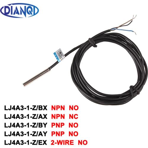 DIANQI Inductive Proximity Sensor,LJ4A3-1-Z/BX DC6-36V 3Wire NO NPN DC 200mA Proximity Switch sensor switch