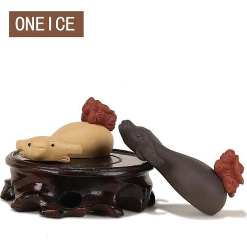 Yixing Tea Play Tea Pet Cowboy Cow Shepherd Cow Decoration Tray Table Accessories