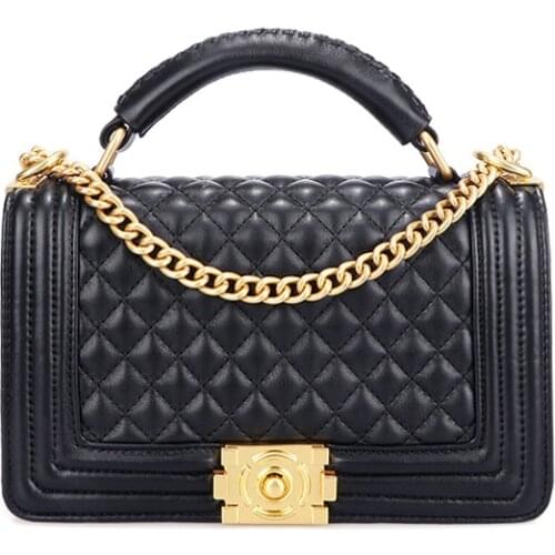 Classic Black Bag Luxury Designer Handbag Ladies Big Golden Chain Bags for Women Shoulder Bag Crossbody Bags Purses and Handbags