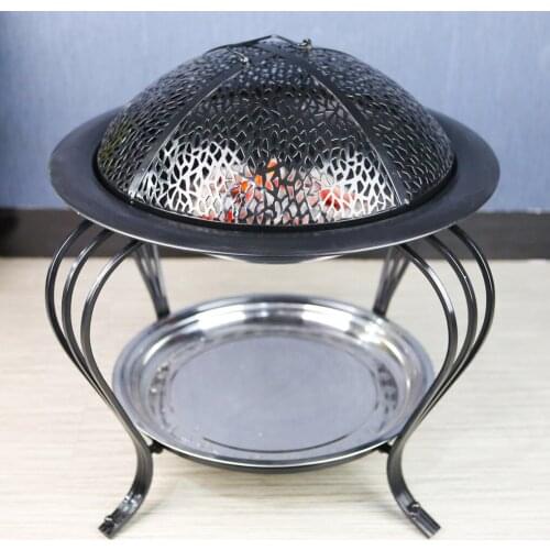 Indoor carbon pot household furnace heating outdoor barbecue grill smokeless charcoal grill fire BBQ oven picnic stove