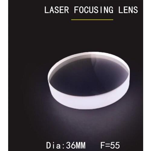 Weimeng Dia36mm F=55 laser focusing lenses H-K9L material 1064nm AR Plano-convex shape For Engraving Cutting Machine Parts