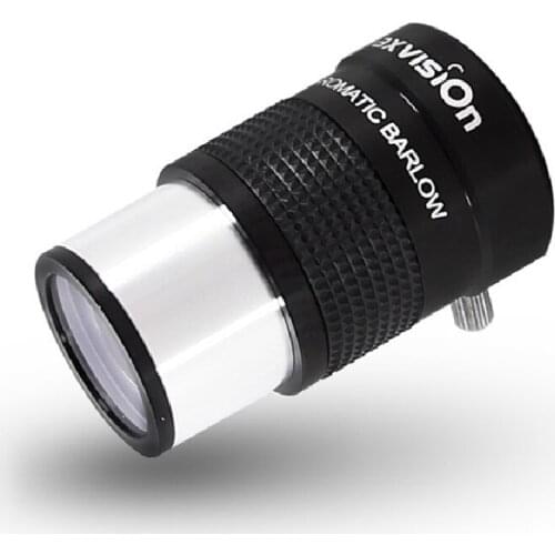 Maxvision Metal 2X 31.7mm Achromatic Power Teleconverter Barlow Lens 1.25 Inches Astronomical Telescope Accessory