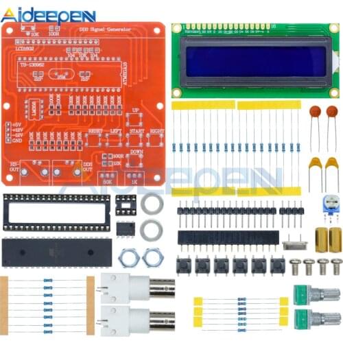 AVR DDS Signal Generator Module DIY Kits Function Generator Sine Square Sawtooth Triangle Wave Frequency Adjustable LCD Display