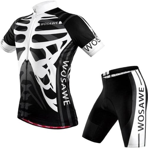 Mens Cycling Bike Short Sleeve Top Clothing Set Sports Kits Jersey & Shorts - - Various Sizes