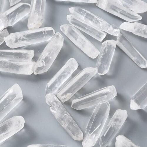 2-5cm Natural Clear Crystal White Quartz Cluster Points pillar column Terminated Wand Specimen Healing Reiki mineral