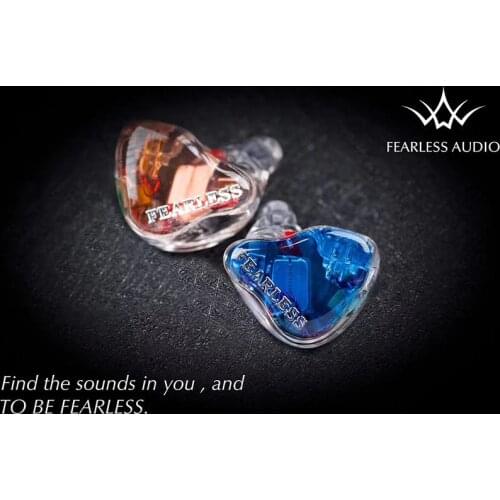 Fearless Audio Crystal Pearl 2BA Knowles Drivers In Ear Earphones HiFi Audiophile Monitor with 0.78mm 2Pin Detachable Cable IEMS