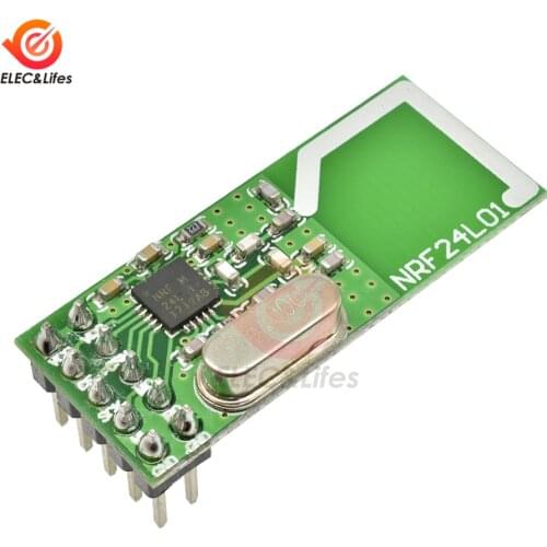 Low Power NRF24L01 RF Wireless Transceiver Module built-in 2.4GHz Antenna 125 Channels GFSK Multipoint communication module