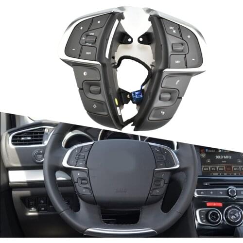 Original Steering Wheel Switch For Citroen C4 2013 Car Multifunction Cruise Control Button Phone Volume Buttons accessories
