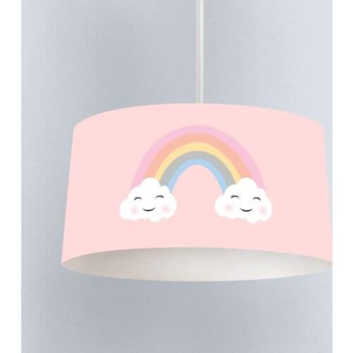 Rainbow Pattern Boy Printing Patterned Kids Baby Room Bedroom Light Pendant Lamp Chandelier