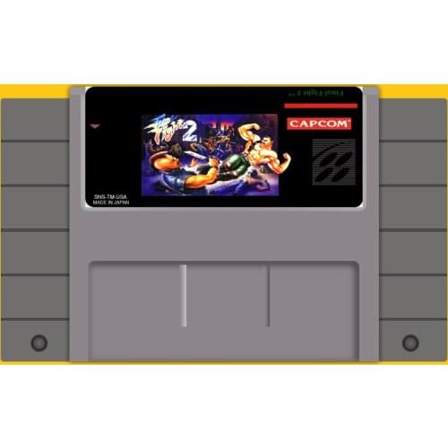 Final Fight 2 46 Pin 16 Bit Grey Game Card For USA NTSC Game Player