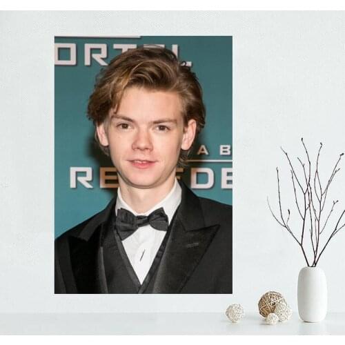 Thomas Sangster Poster Custom Satin Poster New Print Cloth Canvas Fabric Wall Poster No Frame Bedroom Home Decoration 03-18