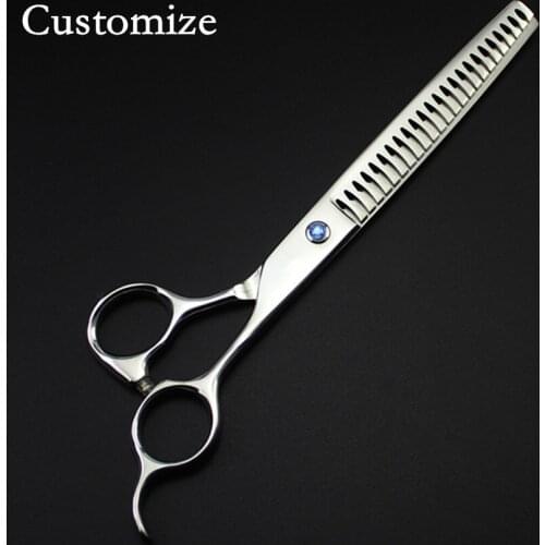 Customize professional japan 7.5 inch pet dog grooming hair scissors thinning pet scissor shears berber hairdressing scissors
