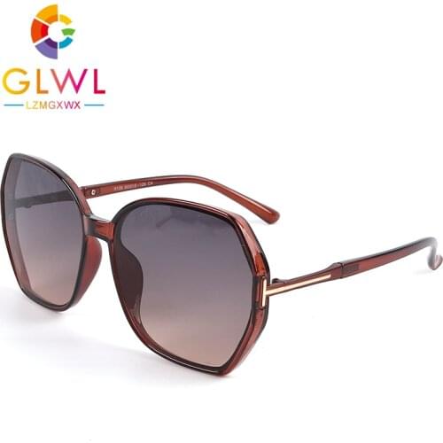 Sunglasses Brand 2021 Oversized Sun Glasses Woman Fashionable Female Black Sunglass Ladies Driving Shade Trending Products New