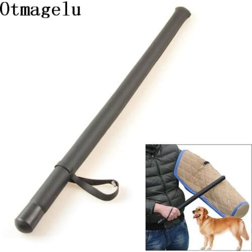 Soft Leather Dog Train Cane Bendable Training Sticks Hit Dog Guide Supplies Pet Rods for Police K9 Schutzhund German Shepherd