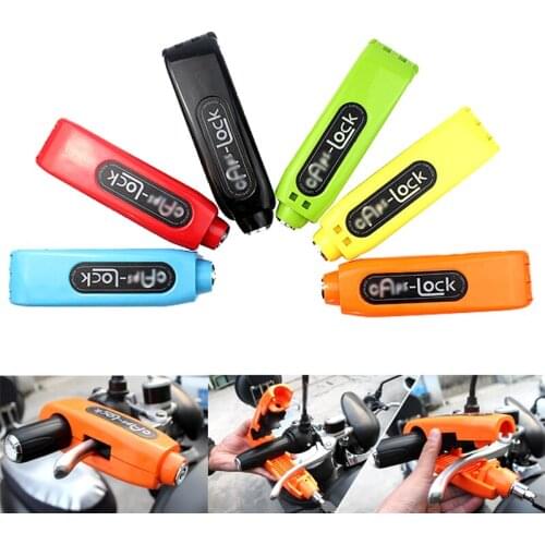 Universal Motorcycle Handlebar Lock Handlebar Brake Handle Lock Imitating Steal Lock Pull Rod Lock Protection Security Locks