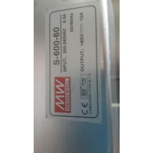 Stocked MW brand 220V 600W 60V 10A Switching Power Supply With Current Control Charger LED