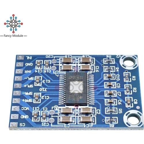 XH-M562 TPA3116D2 Dual Channel 50W+50W Mini Digital Amplifier Class D Amplifier 50W Power Amplifier Board DC 12V-24V 2x50W